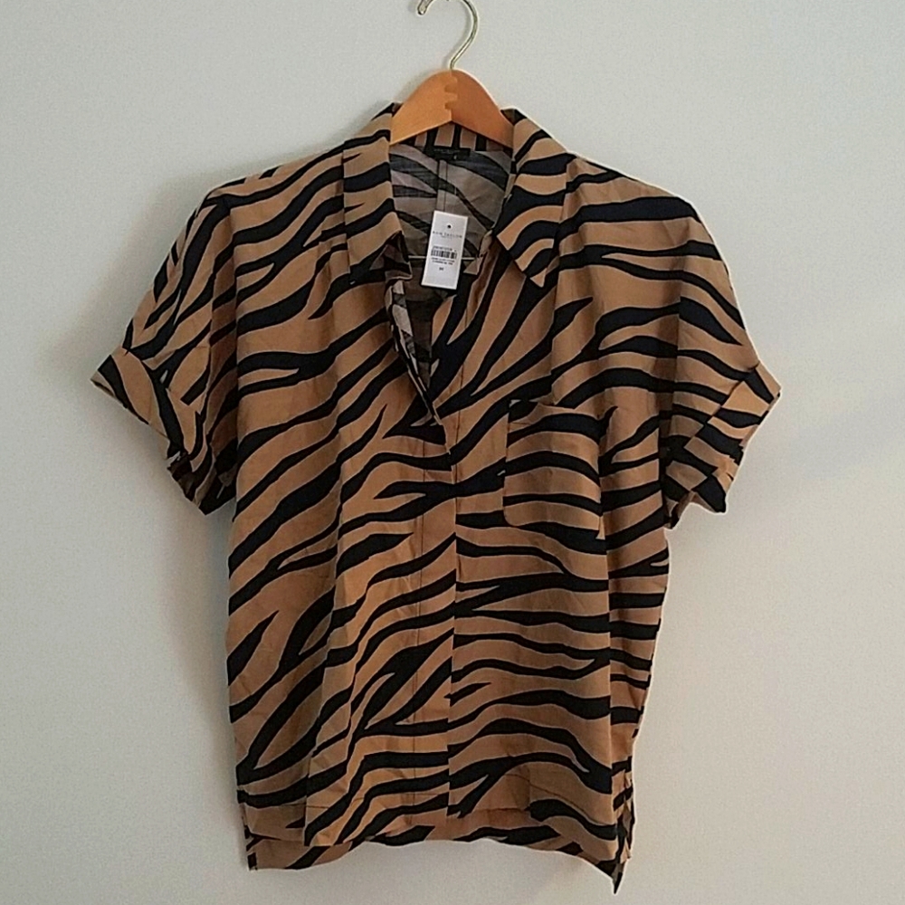 NWT - Ann Taylor Factory Button Down Blouse